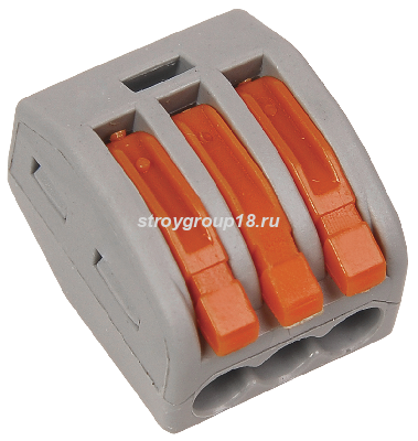 Клемма розеточная 222-413 СМК с рычажком IEK