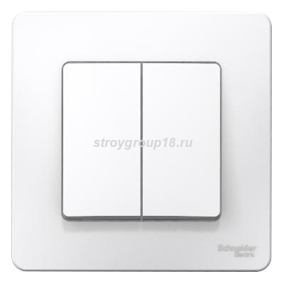 Выключатель Бланка 2СП бп 10А IP20 в сборе белый