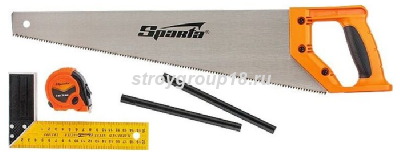 23902 Набор столярный Sparta  5 предметов (каранд. линейка, рулетка, угол.)