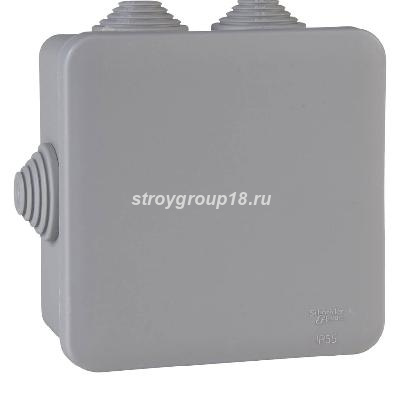 Коробка  ответвительная 100х100х50 IP55 с кабельн. вводом. DKC