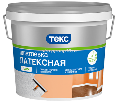 Шпаклевка латексная ПРОФИ 5 кг Текс 