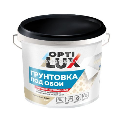Грунтовка ОПТИЛЮКС под обои 5  кг ведро