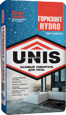 УЦЕНКА Ровнитель UNIS Горизонт HYDRO 25 кг (48шт/под)
