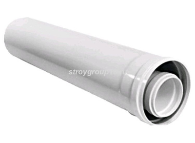 Труба коакс D60/100 L= 500мм ФОРС
